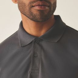 Regatta Pro 50 / 50 Pique Polo Shirt Solid Grey 4X Large 56.7" Chest