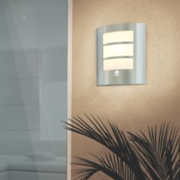 Eglo City Outdoor Wall Light With PIR Sensor Silver