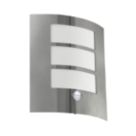 Eglo City Outdoor Wall Light With PIR Sensor Silver