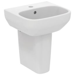 Ideal Standard i.life A Handbasin & Pedestal 1 Tap Hole 400mm