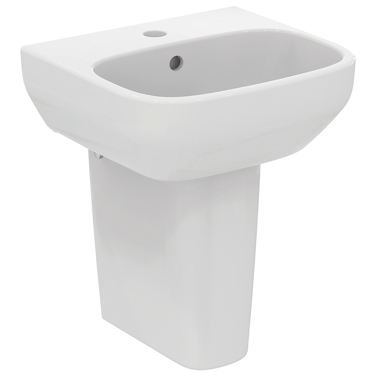 Ideal Standard i.life A Handbasin & Pedestal 1 Tap Hole 400mm (274HM)