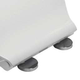 Croydex Michigan Soft-Close with Quick-Release Toilet Seat Thermoset Plastic White