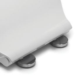 Croydex Michigan Soft-Close with Quick-Release Toilet Seat Thermoset Plastic White