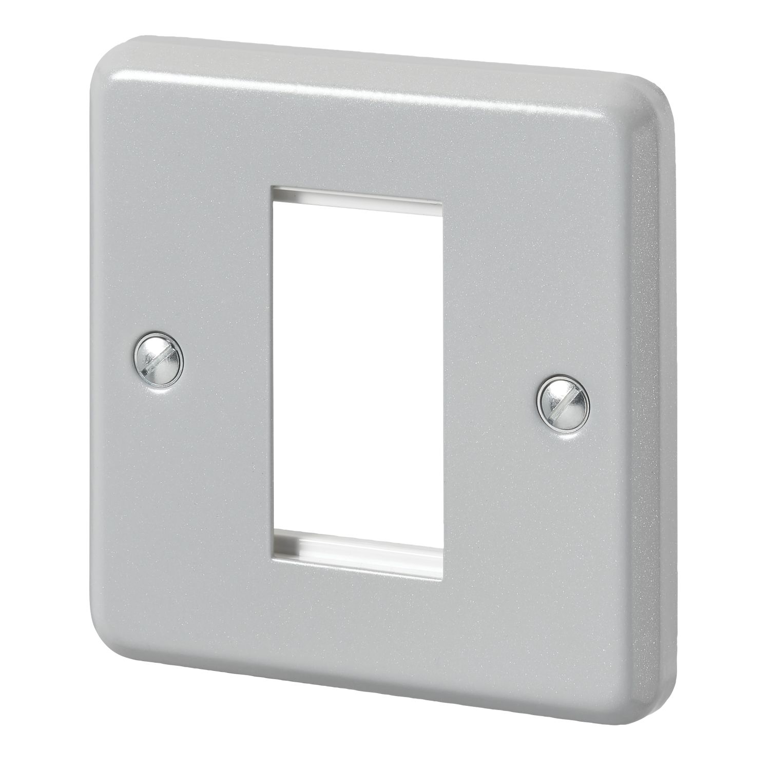 MK 1-Module Grid Faceplate Aluminium (274JR)