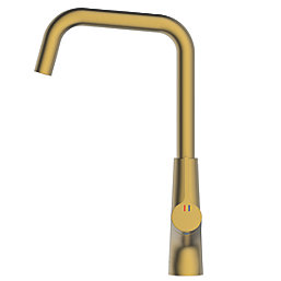 Clearwater Azia Battery-Powered Single Lever Monobloc Tap with Sensor Operation Brushed Brass
