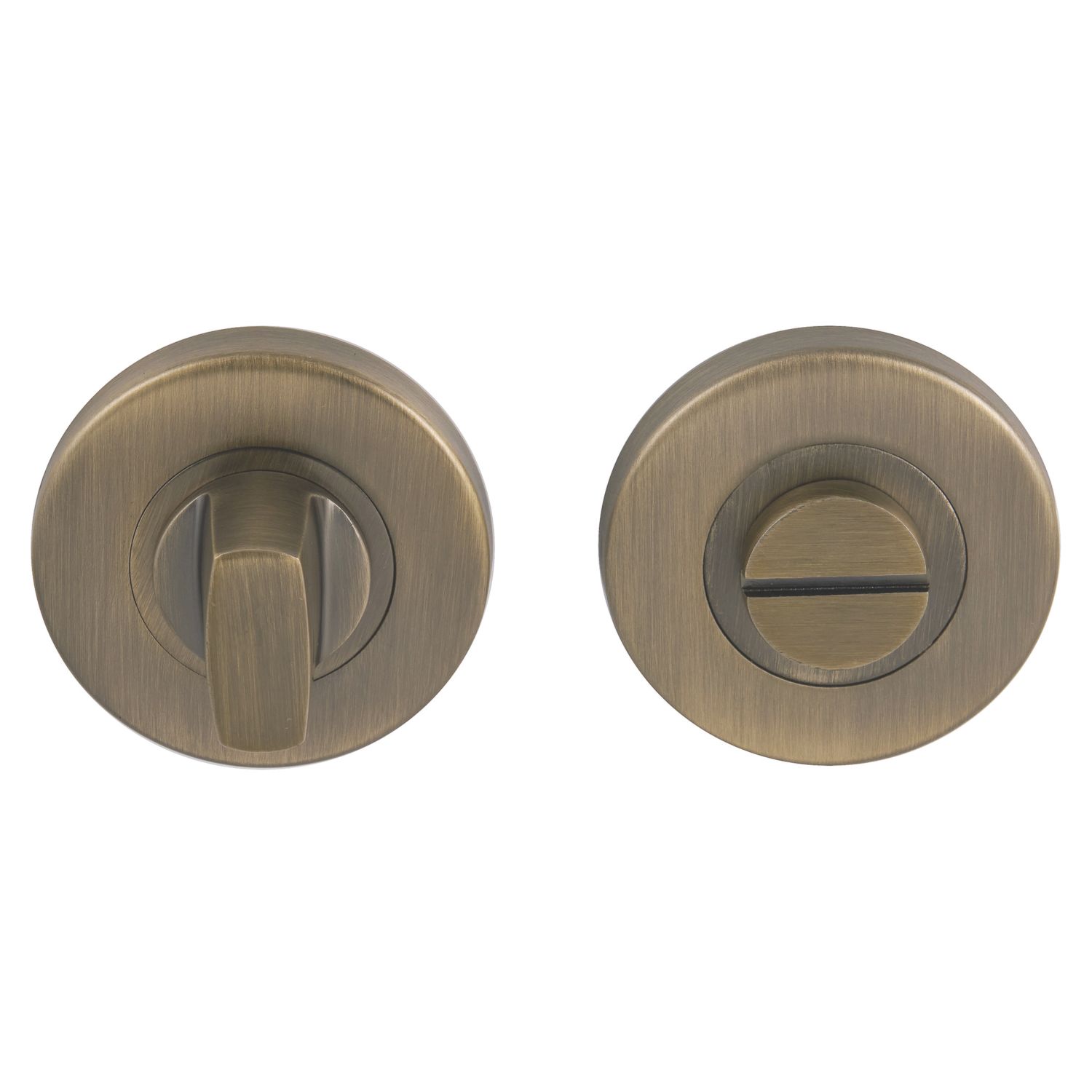 Eclipse Fire Rated Standard WC Thumbturn Set Antique Brass 52mm (274KW)