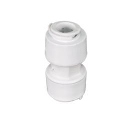 FloPlast FloFit+ Plastic Push-Fit Equal Straight Coupler 10mm