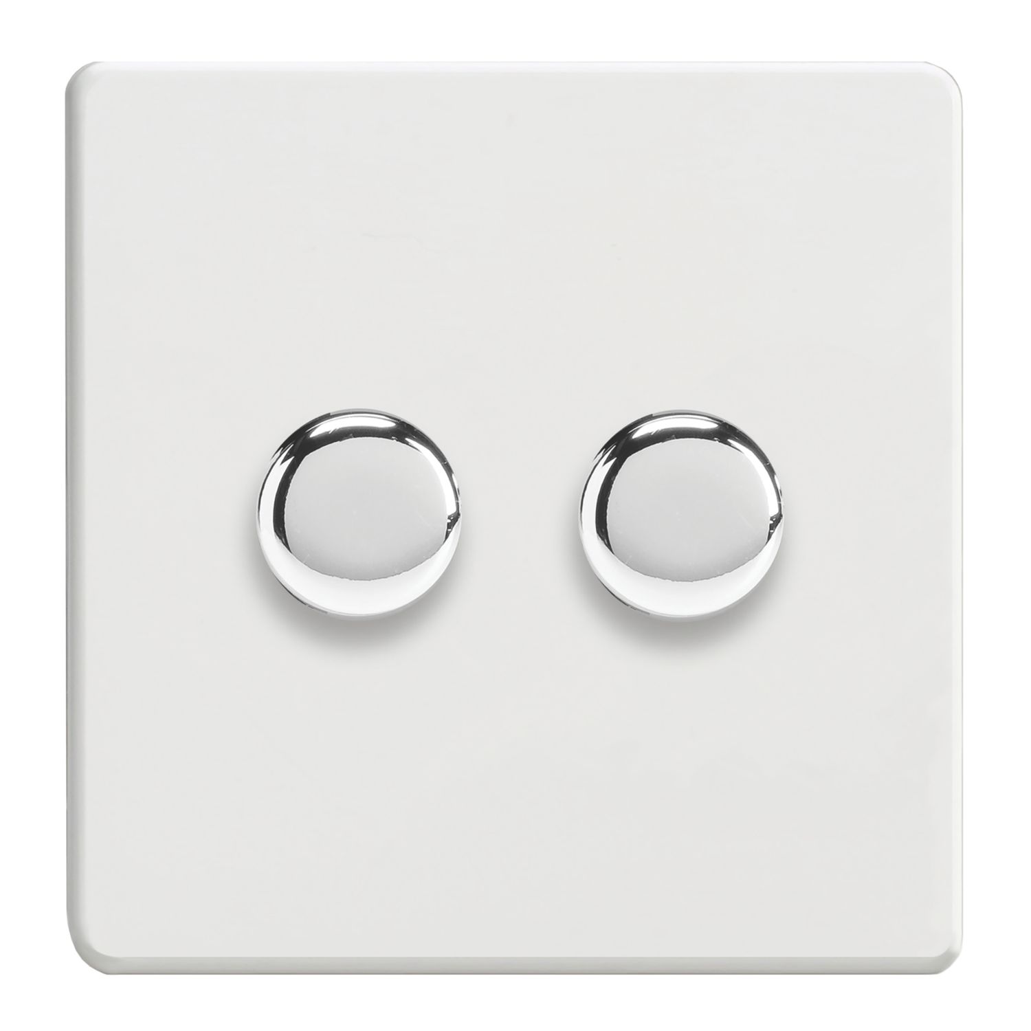 Varilight V-Dim 2-Gang 2-Way Dimmer Switch Ice White (274YT)