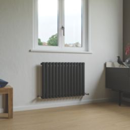 Ximax Fortuna 600mm x 826mm 2143BTU Anthracite Horizontal Designer Radiator