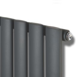 Ximax Fortuna 600mm x 826mm 2143BTU Anthracite Horizontal Designer Radiator