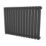 Ximax Fortuna 600mm x 826mm 2143BTU Anthracite Horizontal Designer Radiator