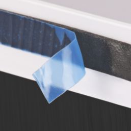 Stormguard Bottom Door Brush Draught Excluder Black 1m