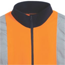 Pro RTX High Visibilty  Fleece Jacket Orange / Navy 3X Large 56" Chest