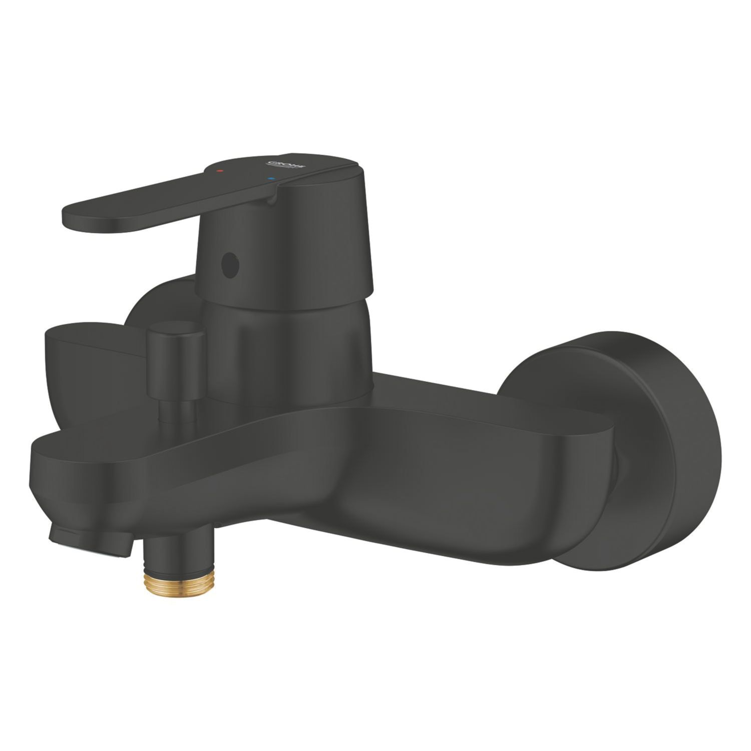 Grohe Get Matt Black 130mm Wall Mounted Single Control Manual Mixer Tap (275AM)