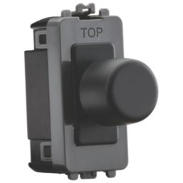 Knightsbridge  2-Way LED Grid Dimmer Switch Anthracite