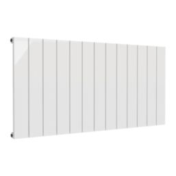 Reina Casina Single 600mm x 1230mm 3193BTU White Horizontal Designer Radiator