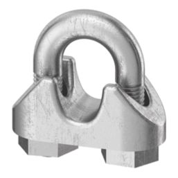 Essentials M4 Wire Rope Clamp Silver 2 Pack