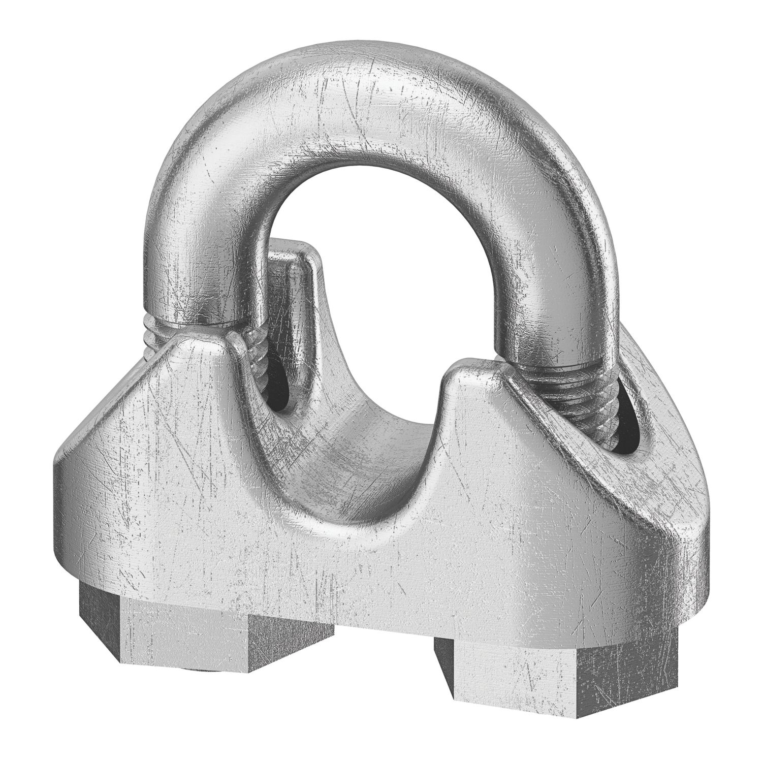 Essentials M4 Wire Rope Clamps Silver 2 Pack (275FE)