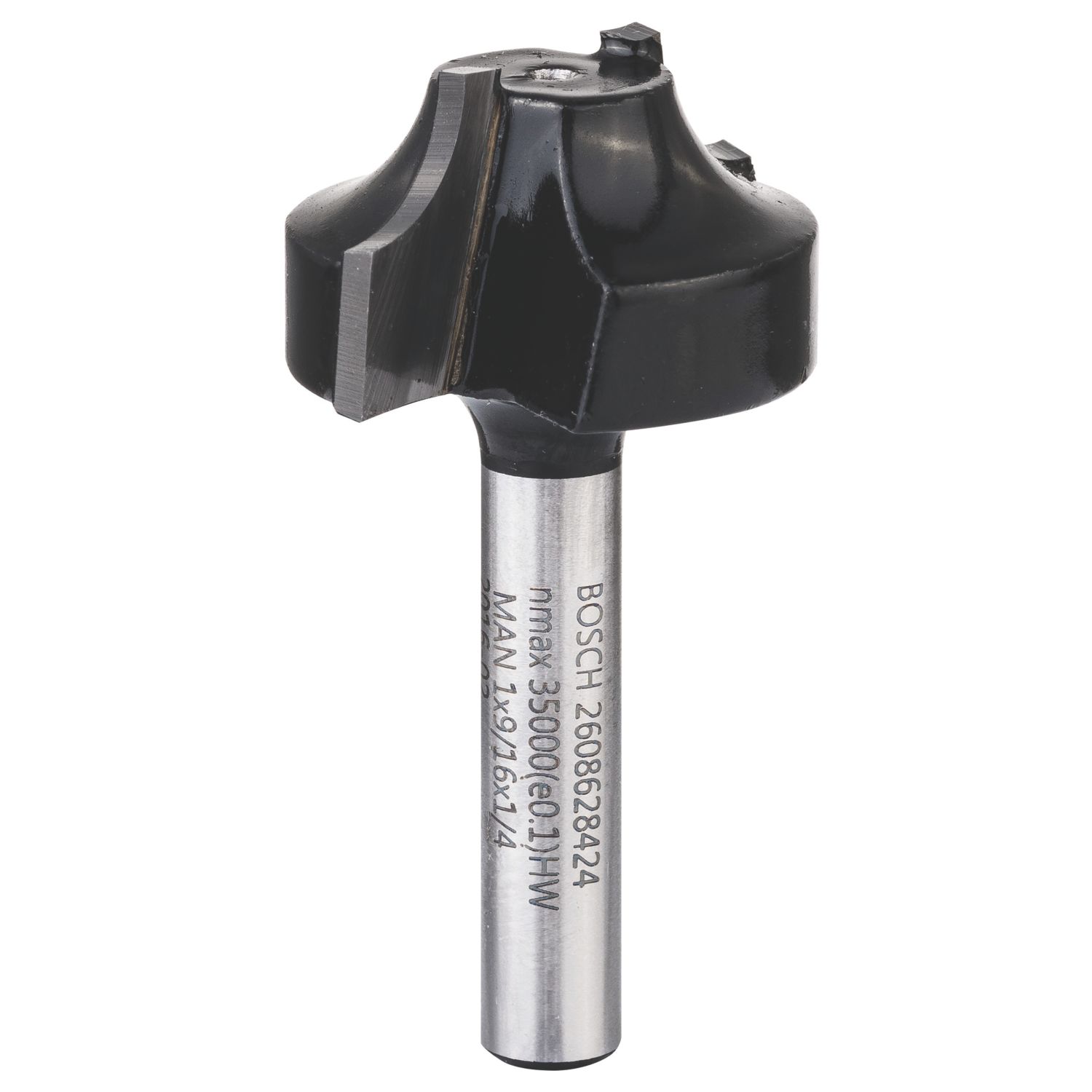 Bosch Standard for Wood 1/4" Rounding-Over Edge Forming Bit 25.4mm x 14mm (275FW)