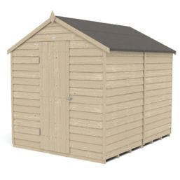 Forest  6' x 8' (Nominal) Apex Overlap Timber Shed with Assembly