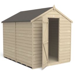 Forest  6' x 8' (Nominal) Apex Overlap Timber Shed with Assembly