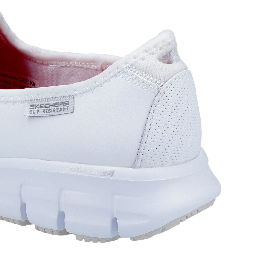 Skechers white work shoes online