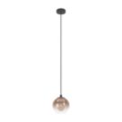 Eglo Ariscani 1 Pendant Light Black