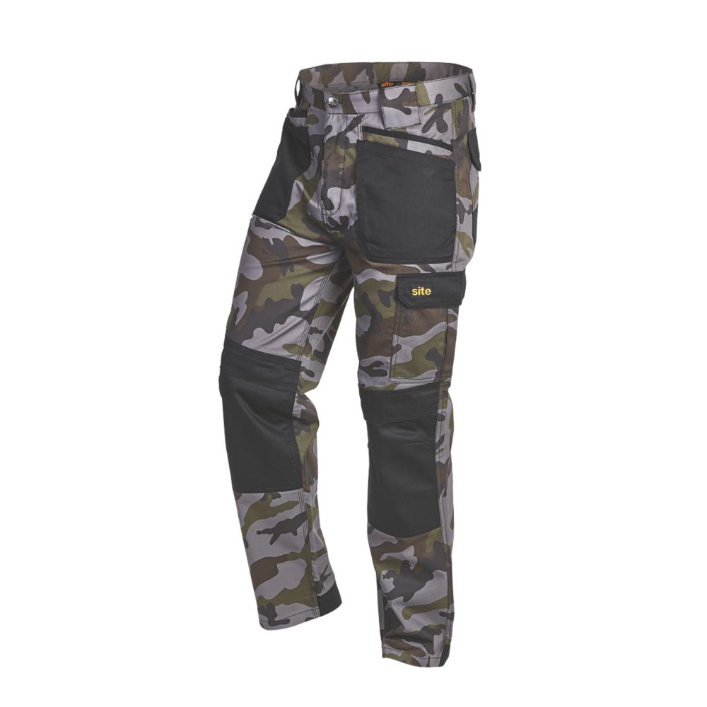 Site Harrier Trousers Camouflage 32 W 32 L - Screwfix