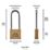 Squire LN4S/2.5 Brass  All-Weather Long Shackle  Marine Padlock 39.5mm