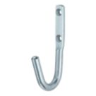 Essentials Single Hooks Zinc Plated 100mm 5 Pack