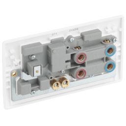 British General 800 Series 45A 1-Gang DP Cooker Switch & 13A DP Switched Socket White