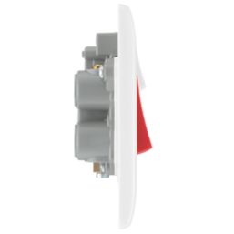 British General 800 Series 45A 1-Gang DP Cooker Switch & 13A DP Switched Socket White