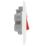 British General 800 Series 45A 1-Gang DP Cooker Switch & 13A DP Switched Socket White