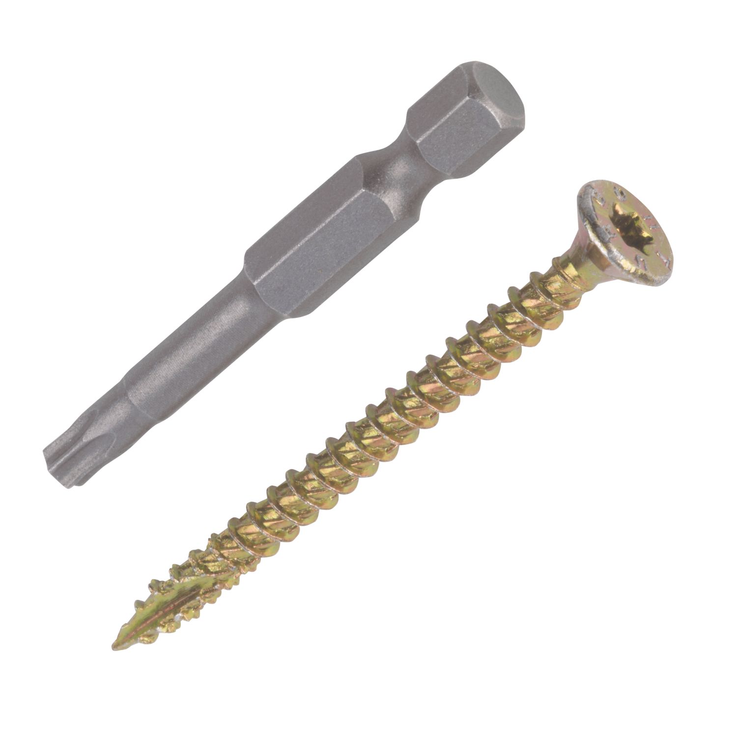Turbo II TX Double-Countersunk Thread Cutting Multipurpose Screws 4mm x 60mm 200 Pack (2761H)