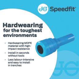 JG Speedfit UGIC01 MDPE Imperial Convertor 20mm x 1/2"