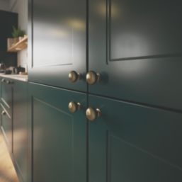 Essentials Chervil Round Cabinet Knob Antique Brass 32mm 2 Pieces