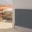 Reina Piatto Double 600mm x 445mm 1640BTU Anthracite Vertical Designer Radiator