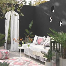 Sandtex 1Ltr Smooth Black Masonry Paint