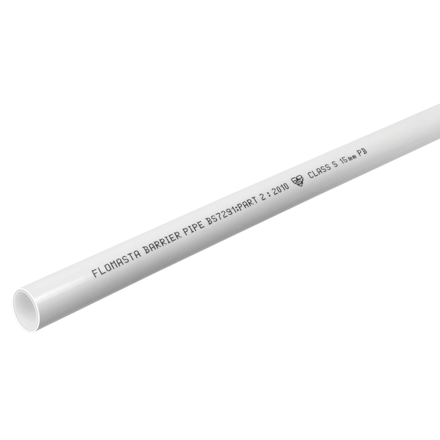 Flomasta Push-Fit PB Barrier Pipe Coil 15mm x 25m White (276FH)