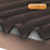 Corrapol-BT AC105BR Corrugated Roofing Sheet Brown 1000mm x 950mm