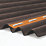 Corrapol-BT AC105BR Corrugated Roofing Sheet Brown 1000mm x 950mm