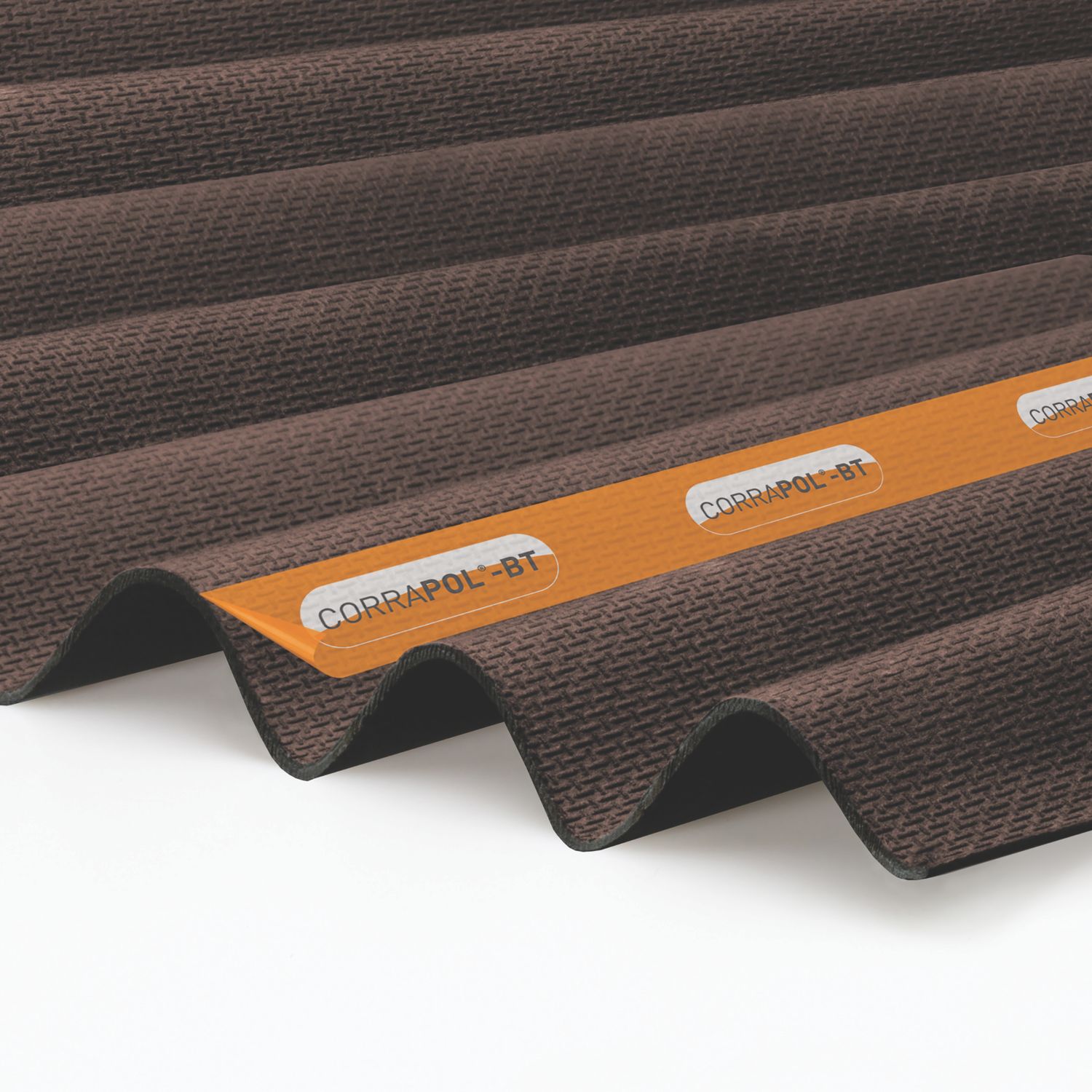Corrapol-BT AC105BR Corrugated Roofing Sheet Brown 1000mm x 950mm (276JC)