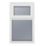 Crystal  Top Opening Obscure Triple-Glazed Casement White uPVC Window 610mm x 820mm