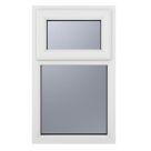 Crystal  Top Opening Obscure Triple-Glazed Casement White uPVC Window 610mm x 820mm