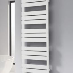 Reina 1424mm x 500mm 2291BTU White Flat Designer Towel Radiator