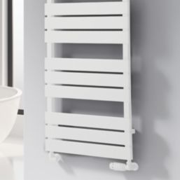 Reina 1424mm x 500mm 2291BTU White Flat Designer Towel Radiator