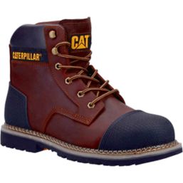 CAT Powerplant    Safety Boots Brown Size 9