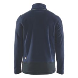 Blaklader  Microfleece Jacket Navy/Yellow Small 36" Chest
