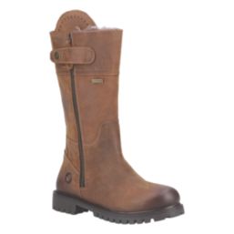 Cotswold Bushcombe Mid Size 6 Womens Tan Waterproof Slip-On Non Safety Work Boots