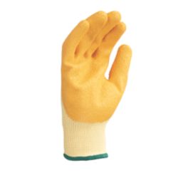 Keep Safe  Latex Builder Gloves Orange / Yellow X Large